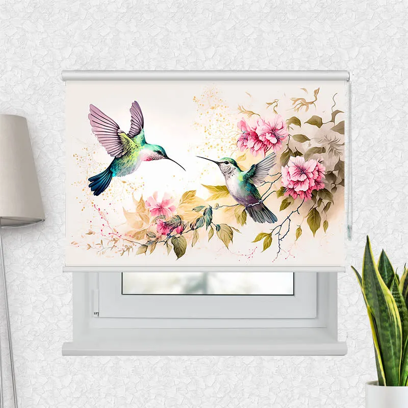 Motivrollo 'Kolibri Gemalt' | Bis B 430 x H 440 cm