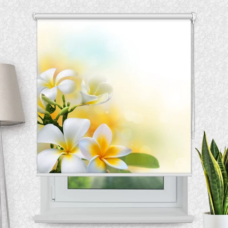 Motivrollo 'Frangipani' | Bis B 430 x H 440 cm