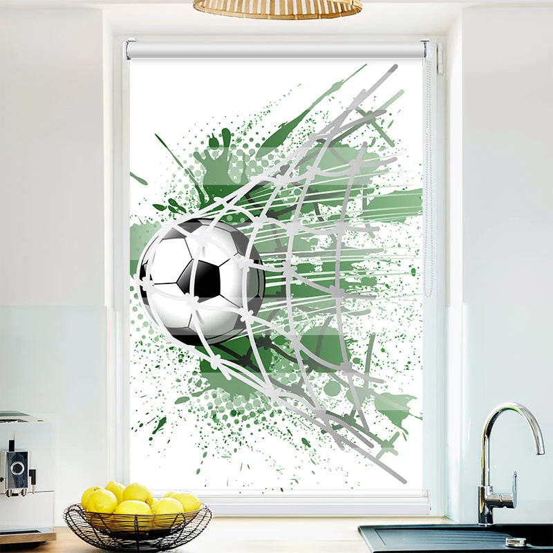 Klemmfix Doppelrollo "Fussball" | Klemm Doppelrollo