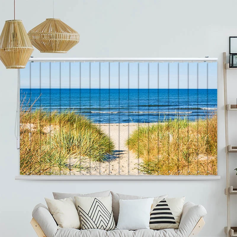 Lamellenvorhang Motiv "Duene Meer Ostsee"