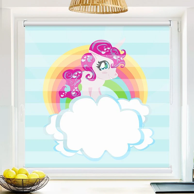 Klemmfix Doppelrollo "Pony auf der Wolke" | Klemm Doppelrollo