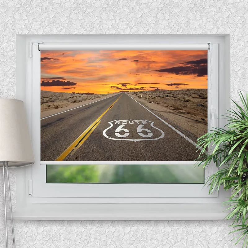 Klemmfix Rollo "Route 66" | Motiv-Klemmrollo