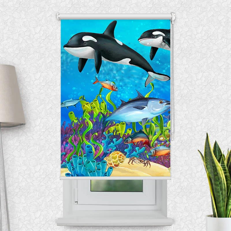 Motivrollo 'Orcas' | Bis B 430 x H 440 cm