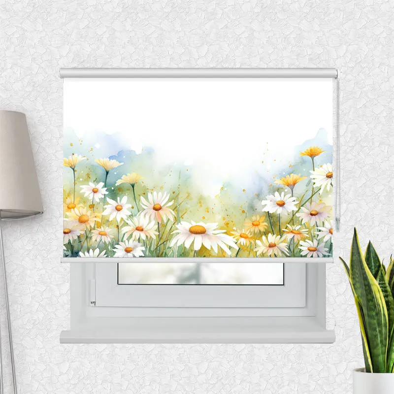 Motivrollo 'Gaensebluemchen Aquarell' | Bis B 430 x H 440 cm
