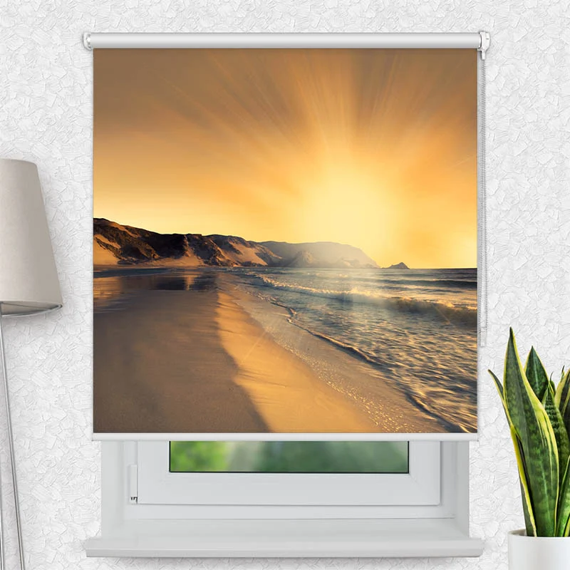 Motivrollo 'Sonnenuntergang Strand' | Bis B 430 x H 440 cm