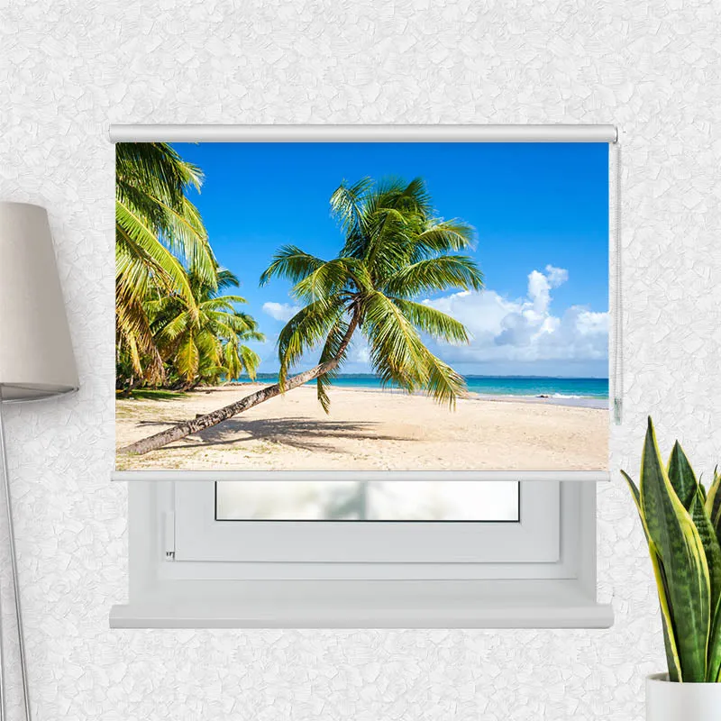 Motivrollo 'Palme Meer Urlaub' | Bis B 430 x H 440 cm