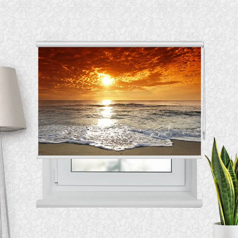 Motivrollo 'Meer Sonnenuntergang' | Bis B 430 x H 440 cm