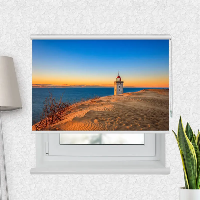 Motivrollo 'Leuchtturm Meer' | Bis B 430 x H 440 cm