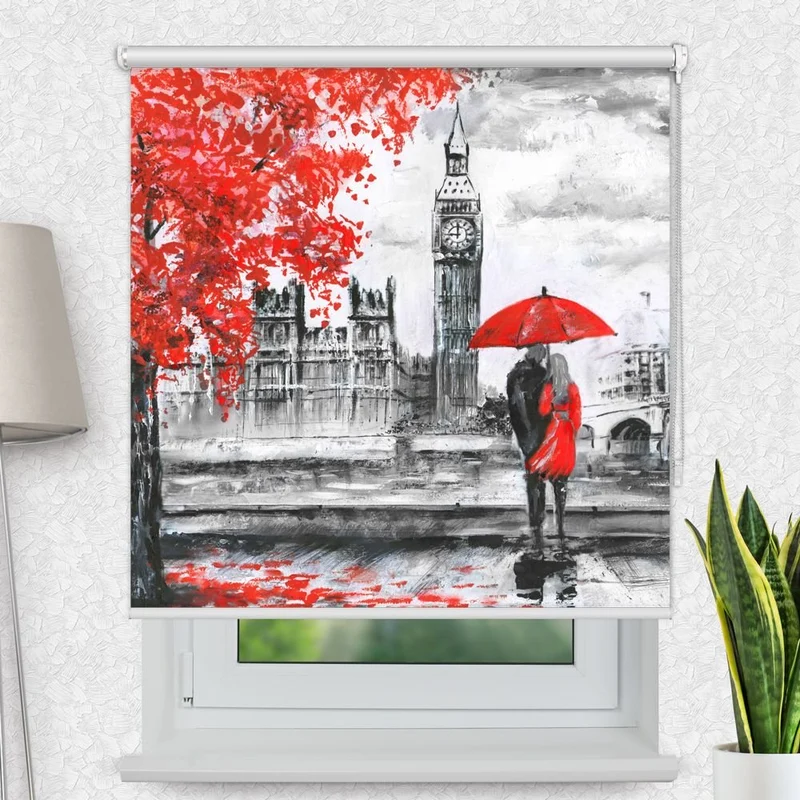 Motivrollo 'London Big Ben Gemaelde' | Bis B 430 x H 440 cm