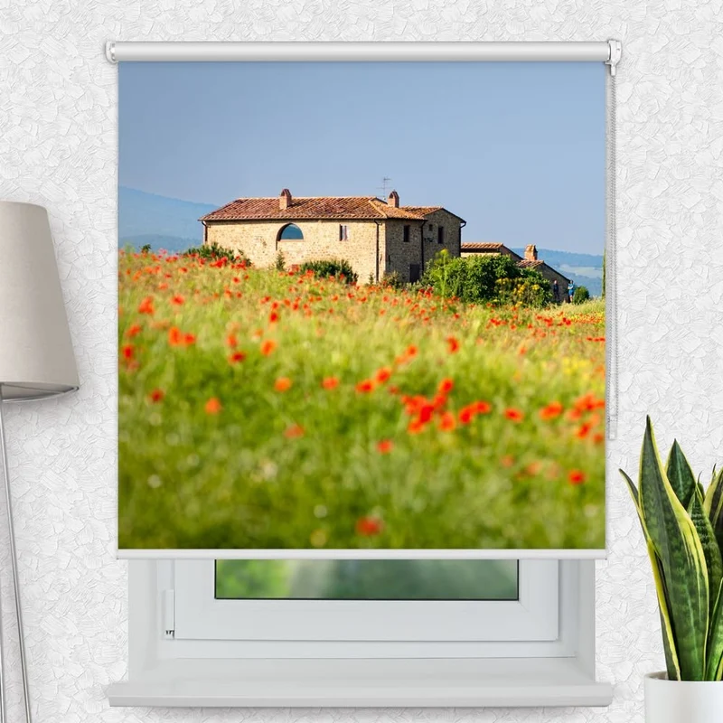 Motivrollo 'Toskana Landschaft' | Bis B 430 x H 440 cm