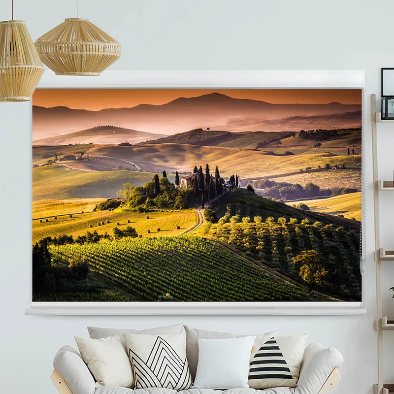 Kassettenrollo Motiv "Toskana" | bis B 420 x H 420 cm