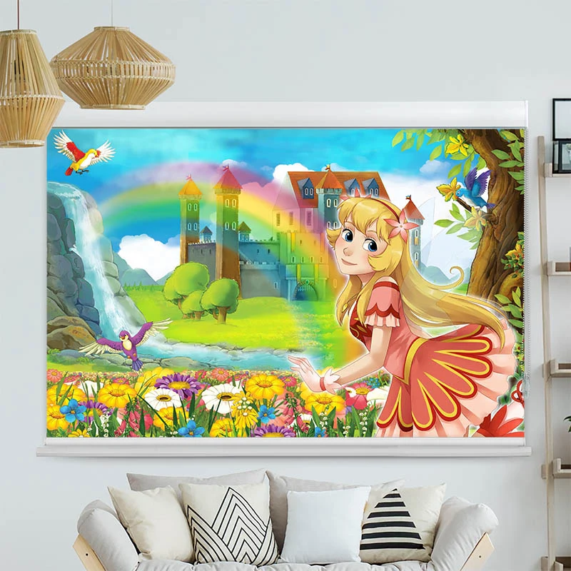 Kassettenrollo Motiv "Fee im Maerchenland" | bis B 420 x H 420 cm