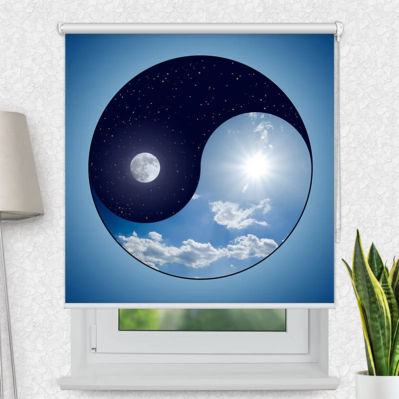 Motivrollo 'Yin und Yang' | Bis B 430 x H 440 cm