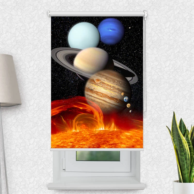 Motivrollo 'Planeten' | Bis B 430 x H 440 cm