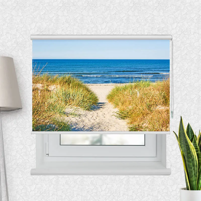 Motivrollo 'Duene Meer Ostsee' | Bis B 430 x H 440 cm