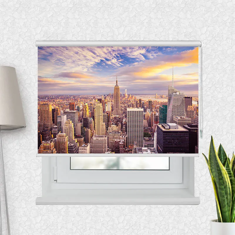 Motivrollo 'Sunset New York City Skyline' | Bis B 430 x H 440 cm