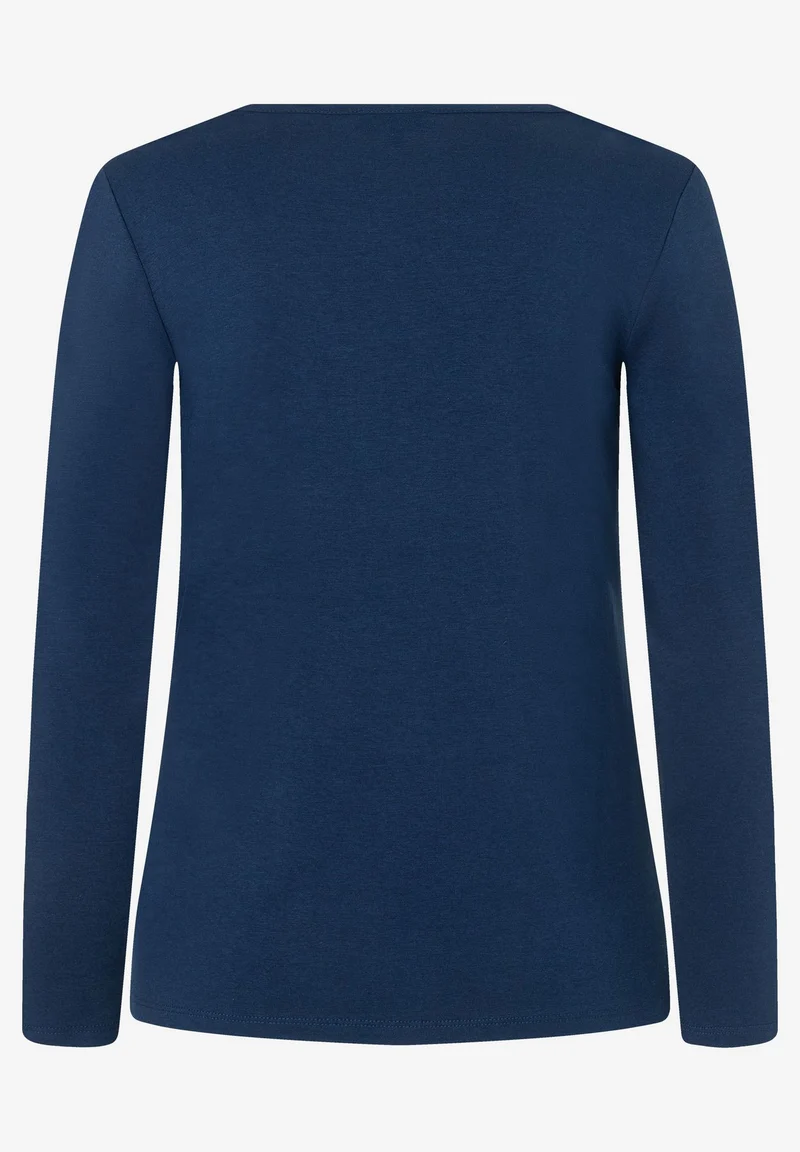 Longsleeve with Round Neck, classic blue