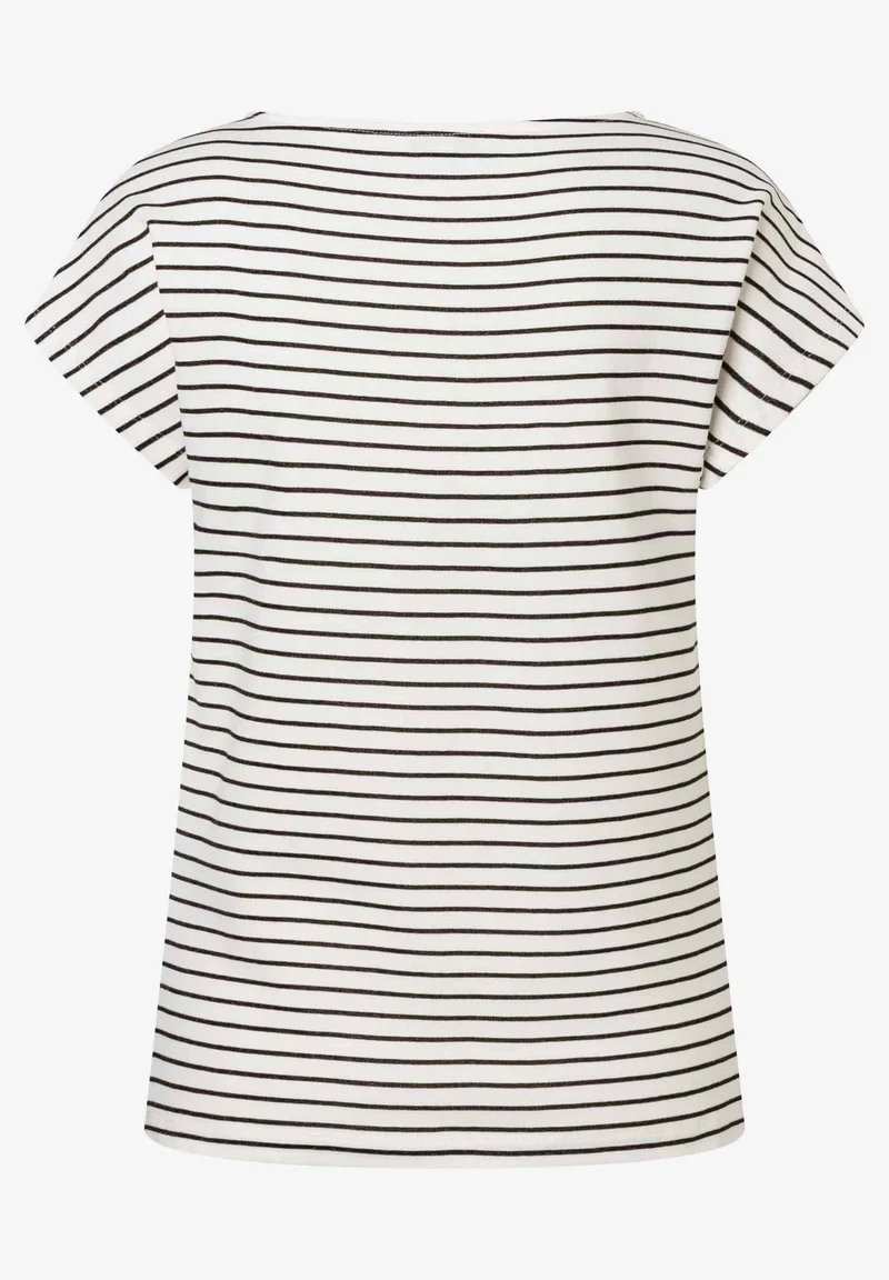Streifenshirt mit Glanz