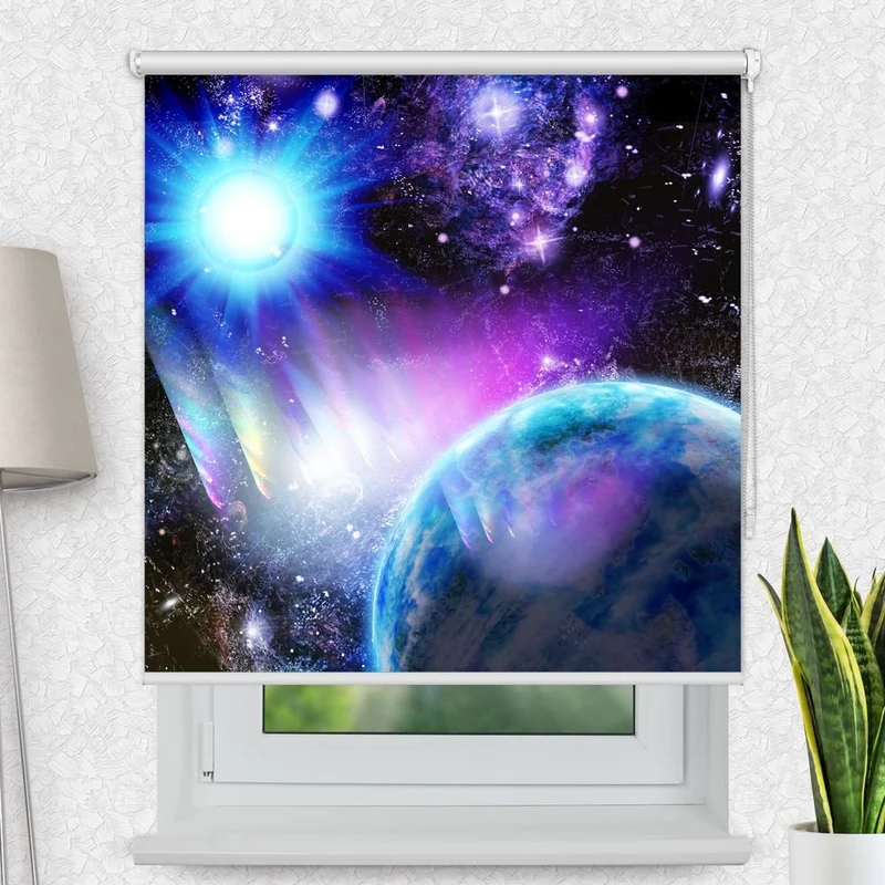 Motivrollo 'Weltraum' | Bis B 430 x H 440 cm