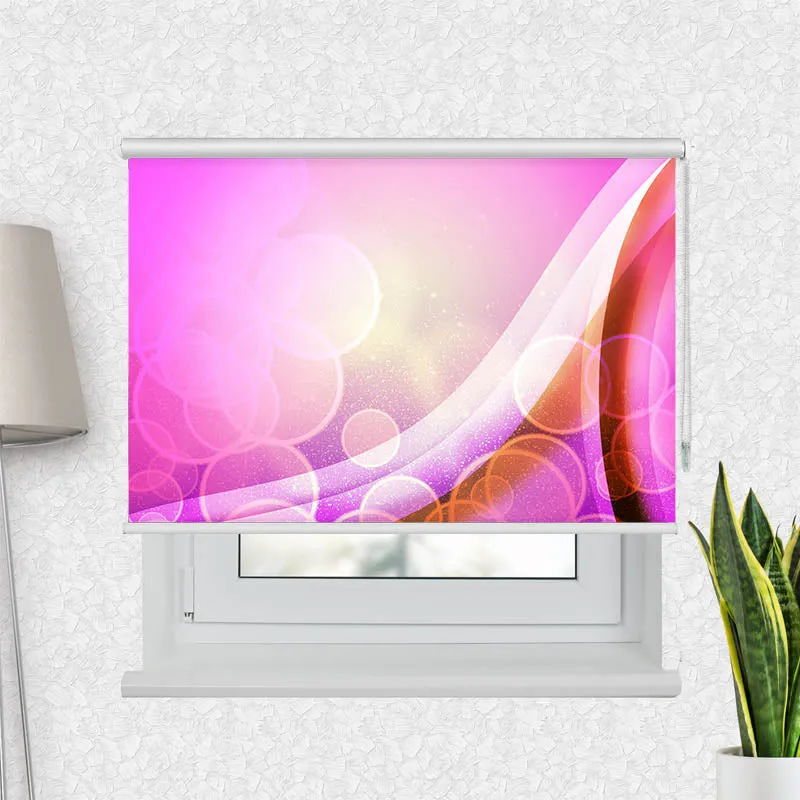 Motivrollo 'Grafik Pink' | Bis B 430 x H 440 cm