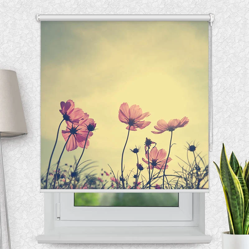 Motivrollo 'Vintage Blumen' | Bis B 430 x H 440 cm