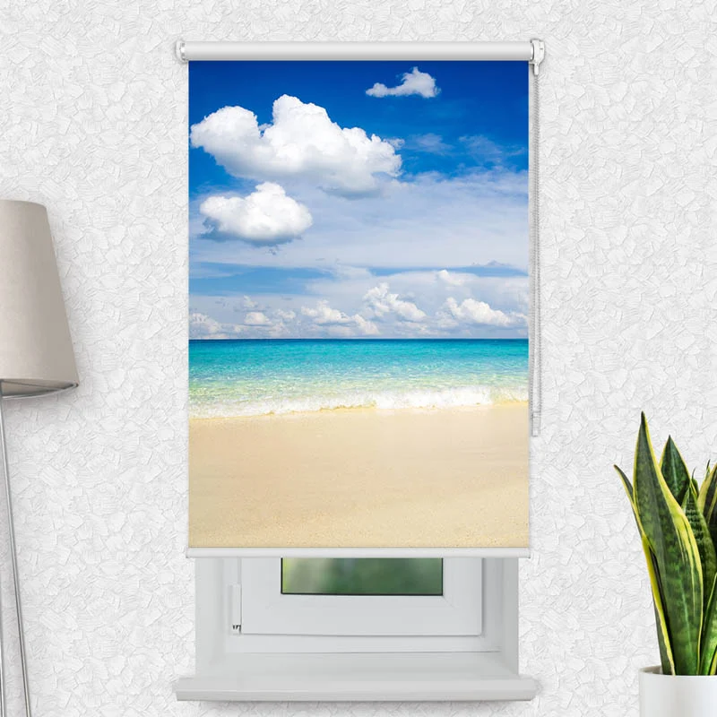 Motivrollo 'Meer Himmel Strand' | Bis B 430 x H 440 cm