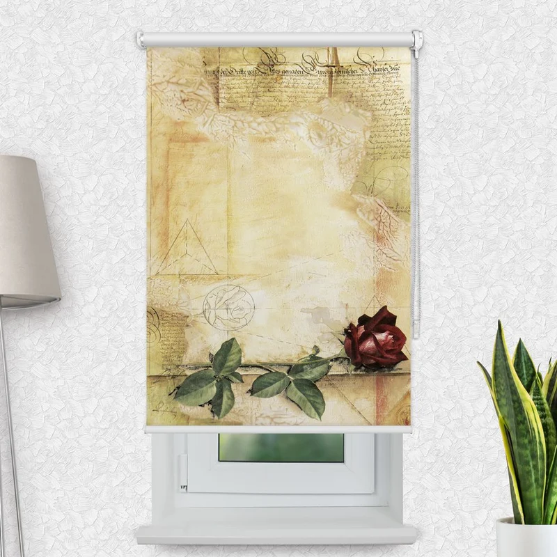 Motivrollo 'Retro Rose' | Bis B 430 x H 440 cm
