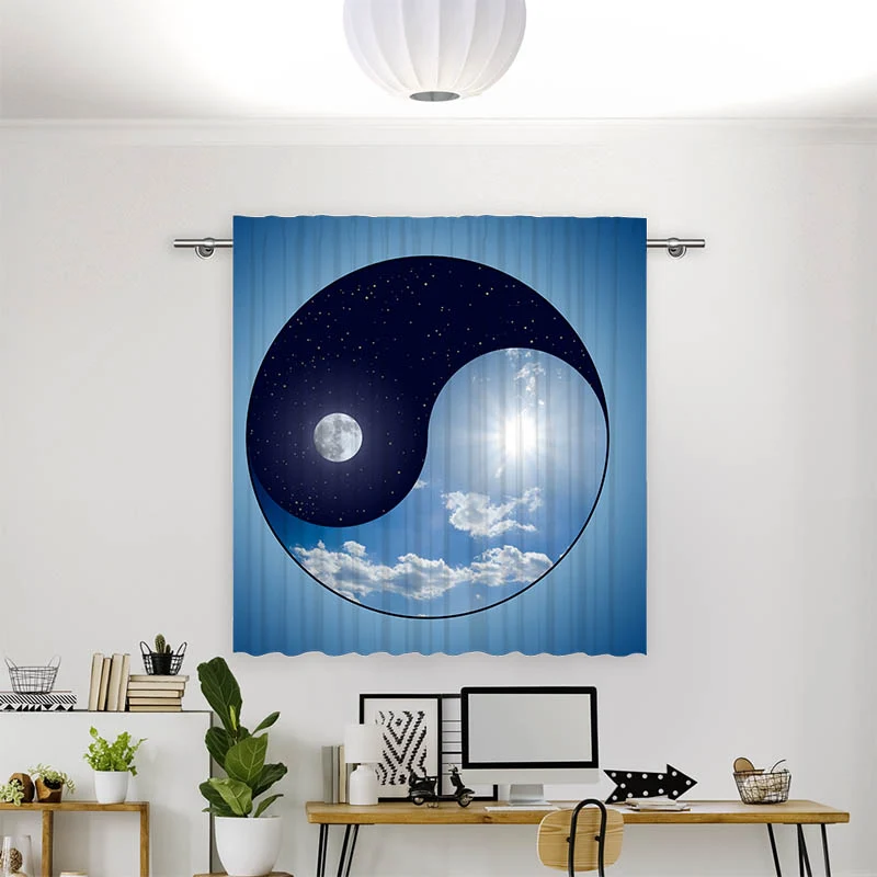 Vorhang Motiv "Yin und Yang"