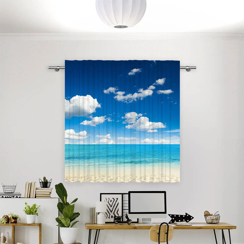 Vorhang Motiv "Meer Mit Blauem Himmel"