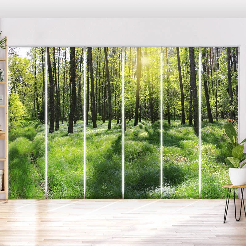 Schiebegardine Motiv "Wald Panorama"