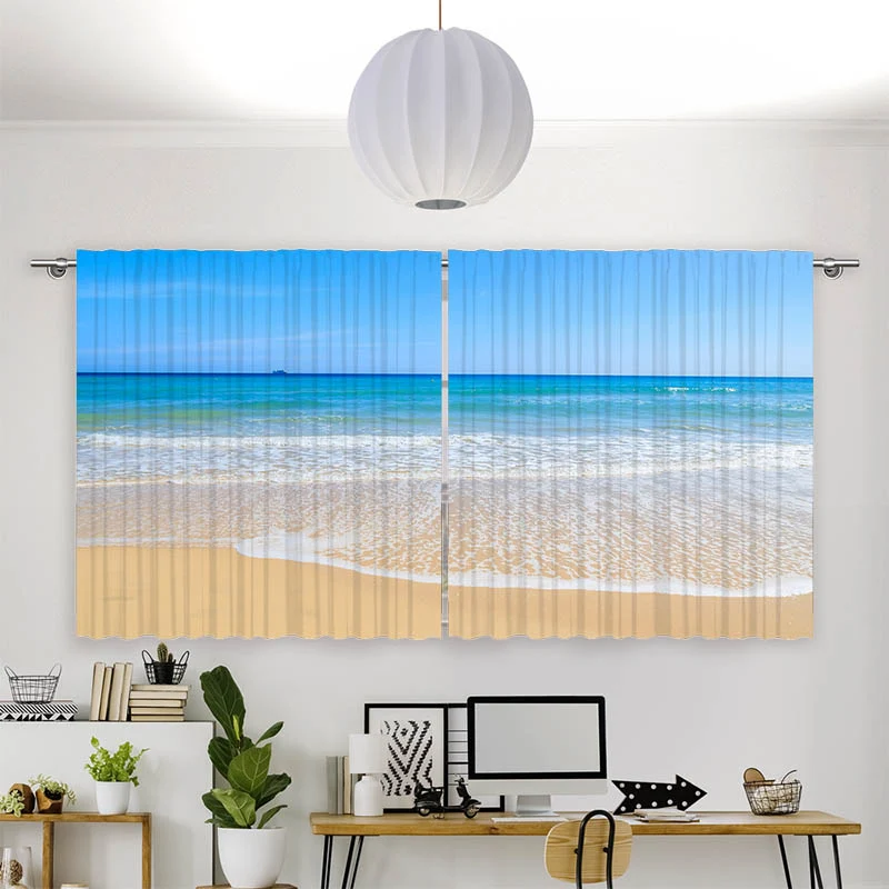 Vorhang Motiv "Strand und Meer"