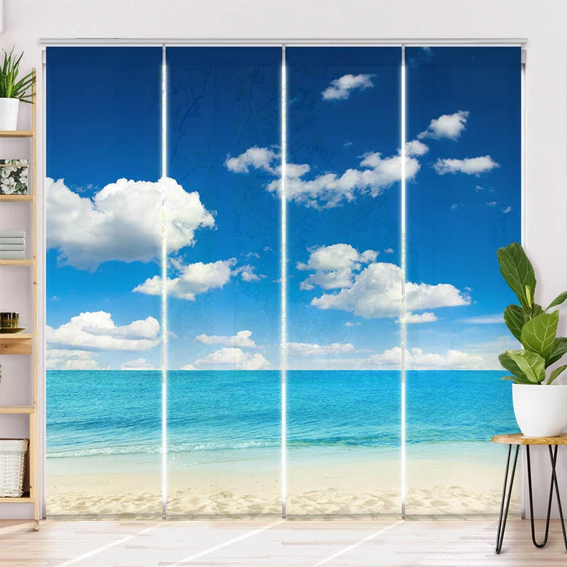 Schiebegardine Motiv "Meer Mit Blauem Himmel"