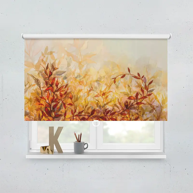 Springrollo Motiv "Herbstblätter Gemälde"