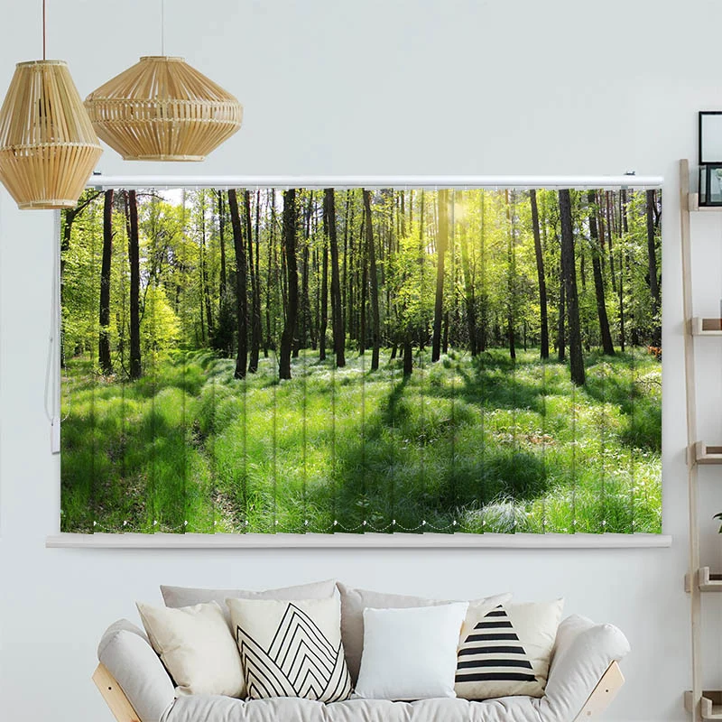 Lamellenvorhang Motiv "Wald Panorama"