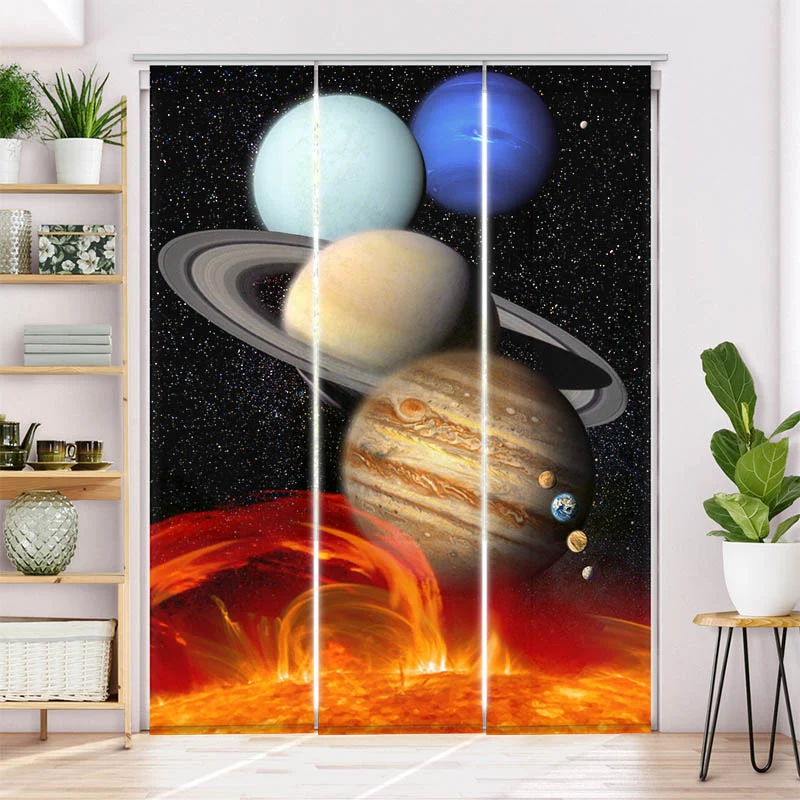 Schiebegardine Motiv "Planeten"