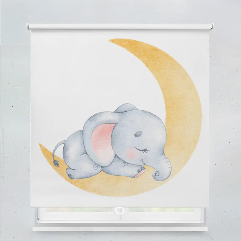 Springrollo Motiv "Elefantenkind Mond"