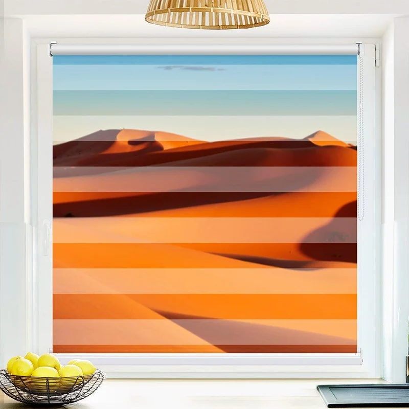 Klemmfix Doppelrollo "Wüste Sahara" | Klemm Doppelrollo