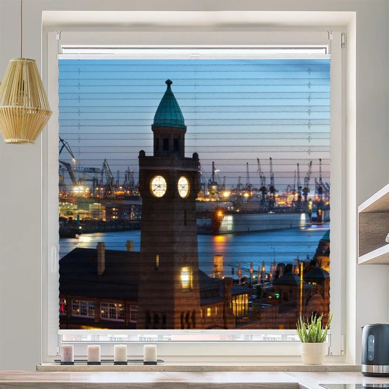 Plissee Motiv "Hamburg Elbtunnel"