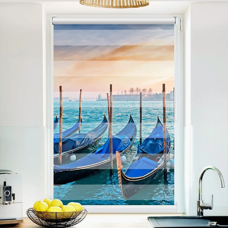 Klemmfix Doppelrollo "Venedig Canale Grande" | Klemm Doppelrollo