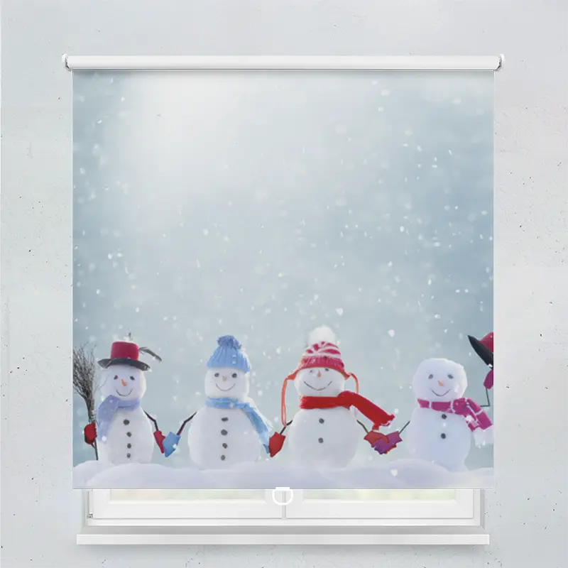 Springrollo Motiv "Schneemaenner"
