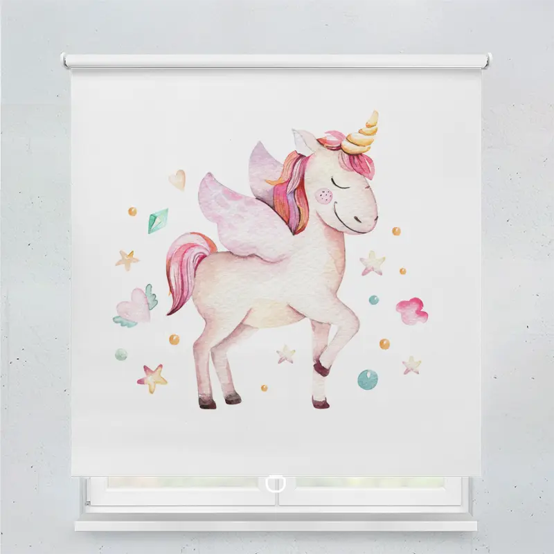 Springrollo Motiv "Tanzendes Einhorn"