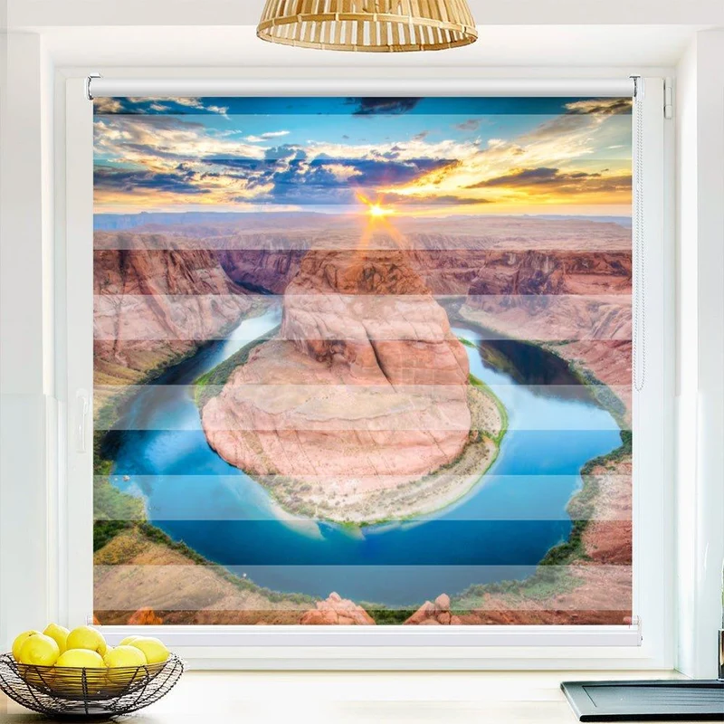 Klemmfix Doppelrollo "Horseshoe Arizona" | Klemm Doppelrollo