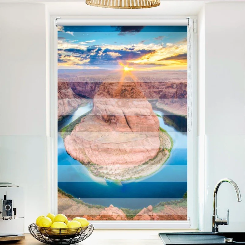 Klemmfix Doppelrollo "Horseshoe Arizona" | Klemm Doppelrollo