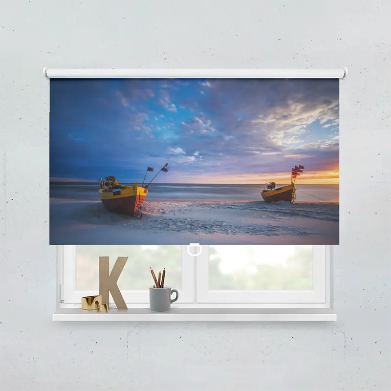 Springrollo Motiv "Fischerboote Ostsee"