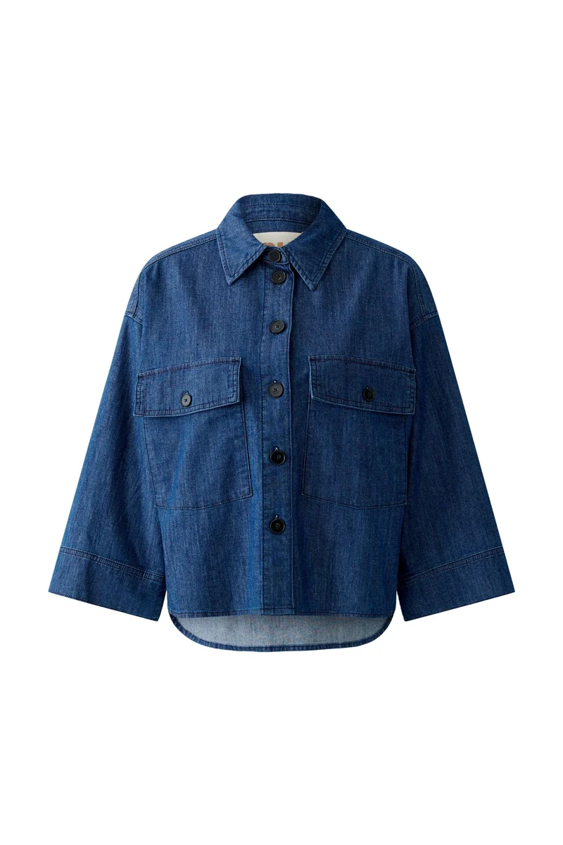 Jeansjacke elastischer Baumwolldenim