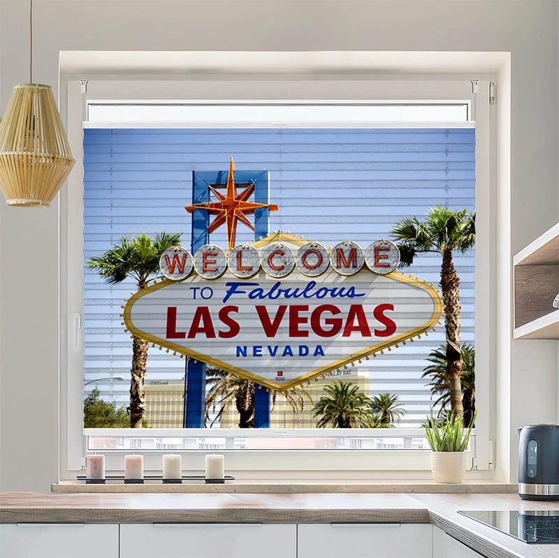 Plissee Motiv "Las Vegas"