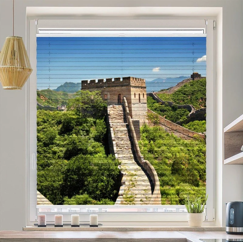 Plissee Motiv "China große Mauer"