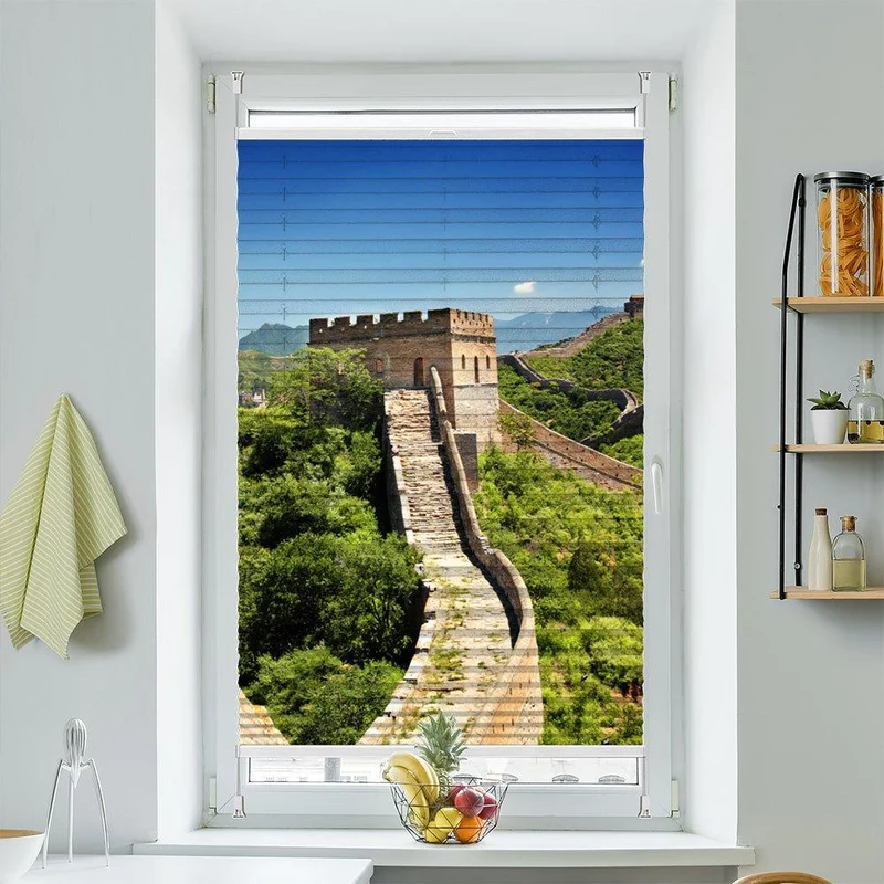 Plissee Motiv "China große Mauer"
