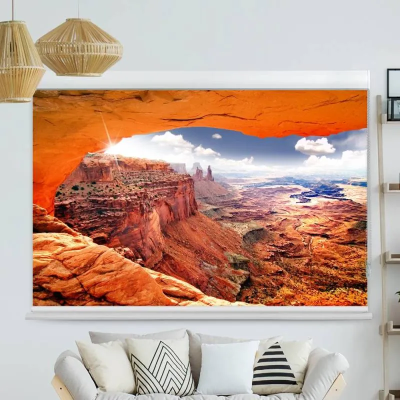 Kassettenrollo Motiv "Steinwueste Rote Felsen" | bis B 420 x H 420 cm