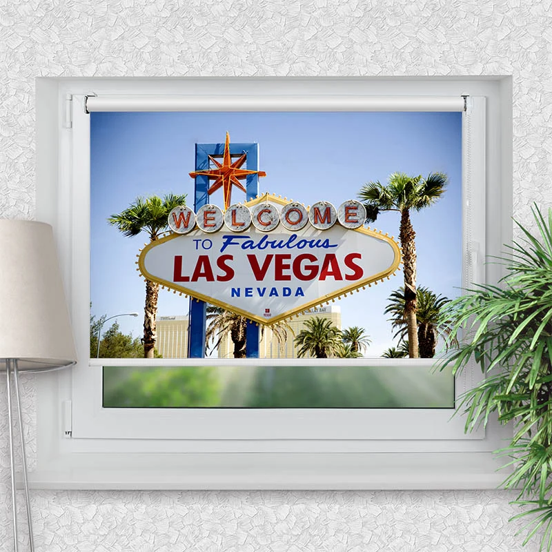 Klemmfix Rollo "Las Vegas" | Motiv-Klemmrollo